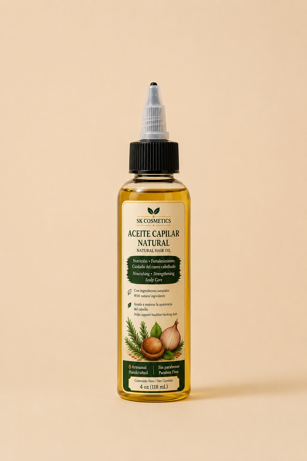 Natural Hair Oil – Aceite Capilar Natural